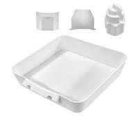 Washing Machine Drainage Tray, Universal 4pcs Front-Load Leak-Proof Easy Install Under Drain Filter For Washer, Dryer And Laundry Room（Water Tray + Guide Vane + Nut + Samsung Guide Vane）