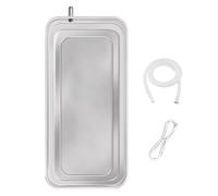 Washing Machine Drip Tray， AC Drip Pan With Hose Stainless Steel For Window Mini Split Units Multiple Sizes(84x38cm/33x15in)