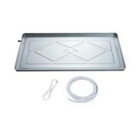 Washing Machine Drip Tray， Outdoor Stainless Steel Air Conditioner Drain Pan Universal AC Drip Tray Multiple Sizes(84x39cm/33x15.3in)