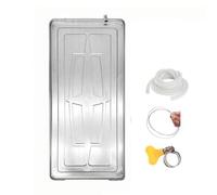 Washing Machine Drip Tray， Stainless Steel AC Drain Pan Universal Drip Tray for Split Multiple Sizes(38x84x3cm/15x33x1in)