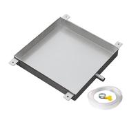 Washing Machine Drip Tray， Stainless Steel AC Drain Tray Replacement For and Washing Machine Multiple Sizes(30x60cm(12x24in))