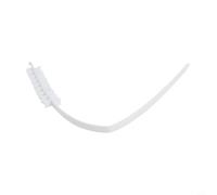 Washing Machine Drum Cleaning Brush Flexible 60cm PP Handle Dense Nylon Bristles Removes Lint Dust for Inner Cylinder Dryer Exhaust Port White Suitable for Most Rollers