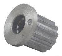 Washing Machine Drum Pulley, Aluminium Impeller Core Replacement with 12 Tooth Outer 11 Tooth Inner, Silver Metal Drive Wheel Hub for For LG For Washer