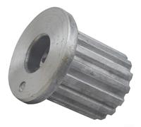 Washing Machine Drum Pulley, Aluminium Impeller Core Replacement with 12 Tooth Outer 11 Tooth Inner, Silver Metal Drive Wheel Hub for For LG For Washer