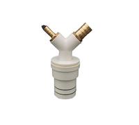 Washing machine dryer drainage tee adapter drainage four-way pipe fitting with anti-odor check valve(A)