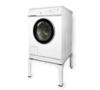 Nedis Non-Slip Riser Pedestal Stand Kit for Washing Machine and Tumble Dryer for Disabled Elderly, Easy Reach, 30cm Height, Max. Weight 150kg - White