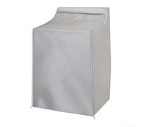 Washing Machine Dust Cover Oxford Cloth 75x73x110cm Weather Resistant | Oxford Cloth Material, for Custom Fit For Drum Washers, Indoor/outdoor Use, Easy Wipe Clean, Sl lack/silver Design