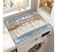 Washing Machine Dust Cover Pad,Non-Slip Washer And Dryer Covers For The Top,Washer Or Dryer Top Protector Mat,Dust Proof Quick Drying Topper Pad For Laundry,Kitchen,Home Decor (Color 2,60 x60 cm)