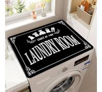Washing Machine Dust Cover Pad,Non-Slip Washer And Dryer Covers For The Top,Washer Or Dryer Top Protector Mat,Dust Proof Quick Drying Topper Pad For Laundry,Kitchen,Home Decor (Color 1,60 x50 cm)