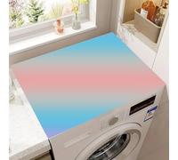 Washing Machine Dust Proof Mat Absorbent Tablecloth Rose Flowers Geometric Lattice Print Refrigerator Cover Pad Non-slip Kitchen Sink Tableware Drying Drainage Mat (Colourful 5,40x50 cm)