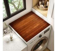 Washing Machine Dust Proof Sun Protection Mat Microwaves Refrigerator Top Mats Bathroom Rugs Drain Pad Coffee Table Pad Retro Wood Grain Print Kitchen Decorative (Pattern 1,30x40 cm)