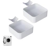 Washing Machine Filter Drain Tray, 2 PCS 12x12x4.5cm Heavy-Duty Protection For Front Load Washing Machines, For Cleaning The Filter Screen prevente Water Accumulation In The Laundry Room.