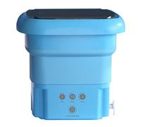 Washing Machine Foldable Washing Machine with Drain Basket Touch Screen Energy Saving Waterproof Touch Buttons Foldable Small Washing Machine for Baby Clothes, Underwear or Aferzov