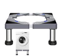 Washing Machine Holder - 60 cm Laundry Basket, Washing Machine Basket, Stainless Steel Appliance Holder, Adjustable Base for Washing Machine and Dryer, Non-Slip Stabl Design
