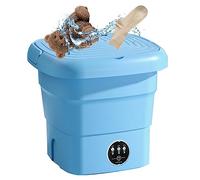 Washing Machine, Household Timing Portable Laundry, Low Noise Small Washing Machine Portable for Kids Clothes, Underwear, Drainage Basket, Hose and Adapter Plug