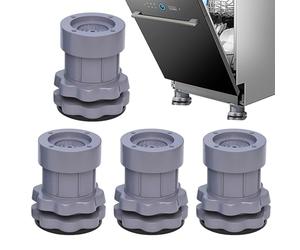 Washing Machine Level - 4 Pieces Vibration Damping Pads with Tank Heavy Handle, Support Feet for Washing Machine, Leveler Anti-Vibration Pads for Noise Reduction, Stability Bases of the Device
