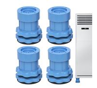 Washing Machine Level - Rubber Washing Machine Mat, Compact Washing Machine Mat, 4 Pieces Double Layer Washing Machine Dryer, Vibration Dampening Cushion with Tank Heavy Handle, Leveler - Anti