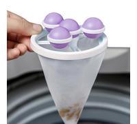 Washing Machine Lint Catcher - Floating Lint Trap Net Bud for Washing Machine | Hair Removal Mesh Filter, Anti-Winding Dirtproof Laundry Cleaning Tool to Reduce Lint, Hair