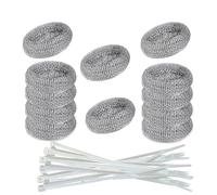 Washing Machine Lint Trap Hose Filter, Mesh Drain Catcher, Washer Sock Lint Remover, Rust-Free Snare Laundry Filter with Nylon Cable Ties for Laundry Sink and Drain Protection