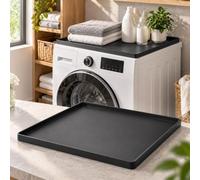 Washing Machine Mat for Haier HW90-B14979-S | 1-piece, 60 x 60 cm silicone top mat with 1.5 cm raised edges, designed for your washing machine. Easy to wipe clean.