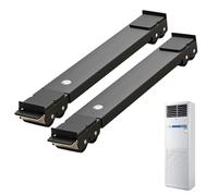 Washing Machine Move - Stable Base 48 x 5 x 4 cm, Iron Support Rollers, Adjustable Sliders for Appliances with Pulley Balancing for Easy Transfer | Roller For Electrodom