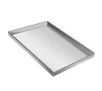 Washing Machine Pan, 304 Stainless Steel Replacement Tray for Dog Crate, Dishwasher Drip Tray No Drain, for Kitchen Home(100X80cm)