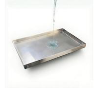Washing Machine Pan 304 Stainless Steel Washing Machine Drain Pan Kitchen Factory Warehouse Garage Drain Tray Spill Containment Platform, Pallets(120x70cm(47x28in))