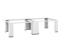 Washing Machine Pedestal Stand Holder Raiser Dryer Pedestal Stand White vidaXL