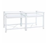 Washing Machine Pedestal Stand Holder Raiser Dryer Pedestal Stand White vidaXL