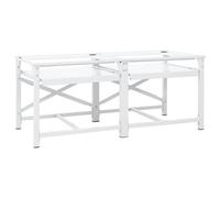 Washing Machine Pedestal Stand Holder Raiser Dryer Pedestal Stand White vidaXL