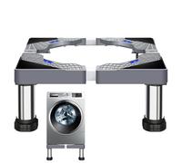 Washing Machine Pedestal, Washing Machine Riser, Appliance Lifter Base, Adjustable Stand with Four Feet for Front Load Units, High Performance Frame, Space Saving Support for Under