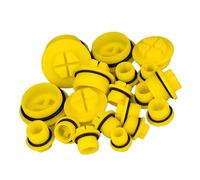 Washing Machine Pipe Blanking Cap Male Thread Plug to Seal Open Water Inlet Valves During Removal or Storage Leak Proof Protection 5pcs M10x1