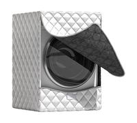 Washing Machine Protection - Prevents Rust and Discolouration, Weather Resistant Jacket, Secure Zipper Closure + Thermal Insulation Layer, Silver Grey Oxford Fabric - For Shed