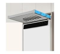 Washing Machine Pull-out Clothes Rack,Retractable Trouser Rack,Ultra-thin Full-coverage Rebound Type,35KG Load Capacity(Grey)