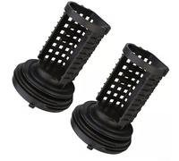 Washing Machine Pump Filter 383EER2001A Replacement Drain Trap Compatible with Various Models, Plastic Construction for Efficient Lint and Debris Filtration, Easy to Install Black(2pcs)