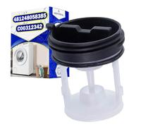 Washing Machine Pump Filter 67 x 57 x 40 mm with the Original Code 481248058385 C00312342 for Whirlpool for Philips for Indesit for Ariston - Warranty 10 Years - MONTERAL