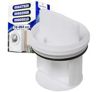Washing Machine Pump Filter 78 x Ø 64 mm with Original Code 00647920 00602008 00605010 for Bosch for Siemens for Balay for Constructa for Neff - Warranty 10 Years - MONTERAL