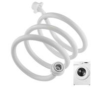 Washing Machine, PVC Water Supply Hose with Safety Valve, Burst-Proof Washer Inlet Connection Line, Durable Reinforced Material, Easy Installation, for Laundry Room, Dorm, Hotel, Home