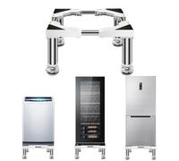 Washing Machine Refrigerator Base, with Adjustable Durable Stainless Steel Feet Refrigerator Stand for Fridge Freezer Furniture Roller Home Appliznce