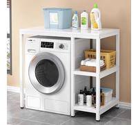 Washing Machine Shelf Bathroom Storage Unit Over Toilet Rack Easy Assembly Space Saver for Laundry Bathroom and Balcony - Maximize Storage Efficiency