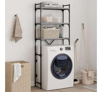 Washing Machine Shelf Grey Sonoma 67x25x163 cm Engineered Wood