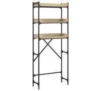 Washing Machine Shelf Laundry Room Cabinet Toilet Rack Engineered Wood vidaXL
