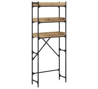 Washing Machine Shelf Laundry Room Cabinet Toilet Rack Engineered Wood vidaXL