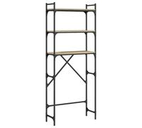 Washing Machine Shelf Laundry Room Cabinet Toilet Rack Engineered Wood vidaXL