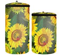 Washing Machine Shoe Bag Sneaker Bag For Washing Machine Pack of 2 Laundry Wash Bag Shoe Cleaning Bag Sunflowers and Ladybirds, Multi, One Size, Modern