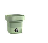 Washing Machine Small, 6L Folding Portable Washing Machine Big Capacity With Spin Dryer Bucket For Clothes Travel Home Underwear Socks Mini Washer,for Underwear, Travel, Dorm and RV(Green)