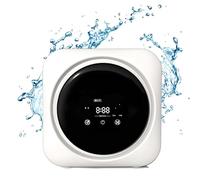 Washing Machine Small Portable Freestanding 2 In 1 Washer and Dryer Combo, with LCD Control Panel, Stainless Steel Drum, for items of clothing, Underwear, and Socks