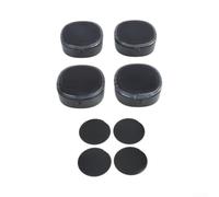Washing Machine Stabiliser Pads Non-Slip Rubber Feet Set(Black) | Protects floors from scratches, stops movement, large suction chassis, safe for wood tiles