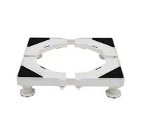 Washing Machine Stand, Adjustable Refrigerator Base with 4 Strong Feet Adjustable Length 42cm-68cm width 36cm-58cm Height 8cm-9cm Load 100kg Cabinet Stand Feet for Washer Refrigerator Dryer White