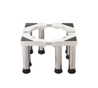 Washing Machine Stand, Adjustable Refrigerator Base with 8 Strong Feet Adjustable Length/width 42cm-68cm Height 28cm-31cm Load 250kg Cabinet Stand Feet for Washer Refrigerator Dryer White